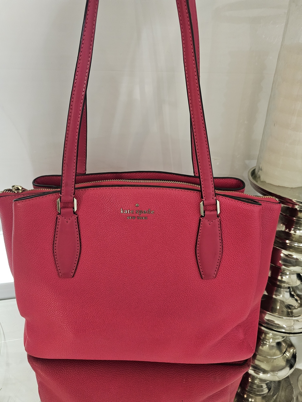 kate spade Pink Leather Tote Bag